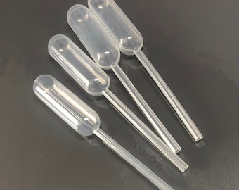 NEW - 50 Disposable 4 ml Droppers - Pipettes - Use for cupcakes, oils and more.