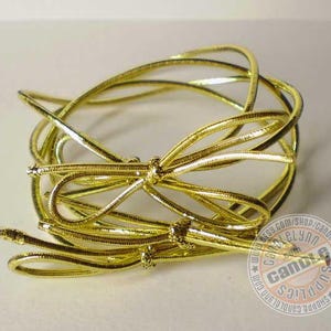 50 - 8&quot; Gold Stretch Loops - Packaging - Gifts - Bow