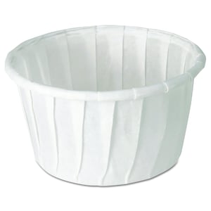 120 - 1.25 oz Paper Souffle Portion Cups for sauces, condiments and much more - Parties