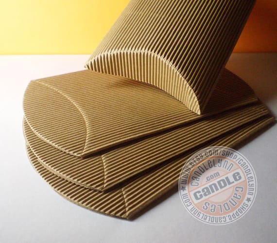 10 X Large Corrugated Kraft Pillow Boxes 6 3 4 X 5 1 8 X 1 Etsy