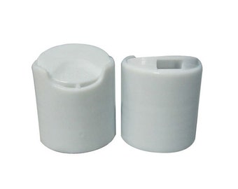 12 White Push Top Lids - 6 - 20 mm, 6 - 24 mm