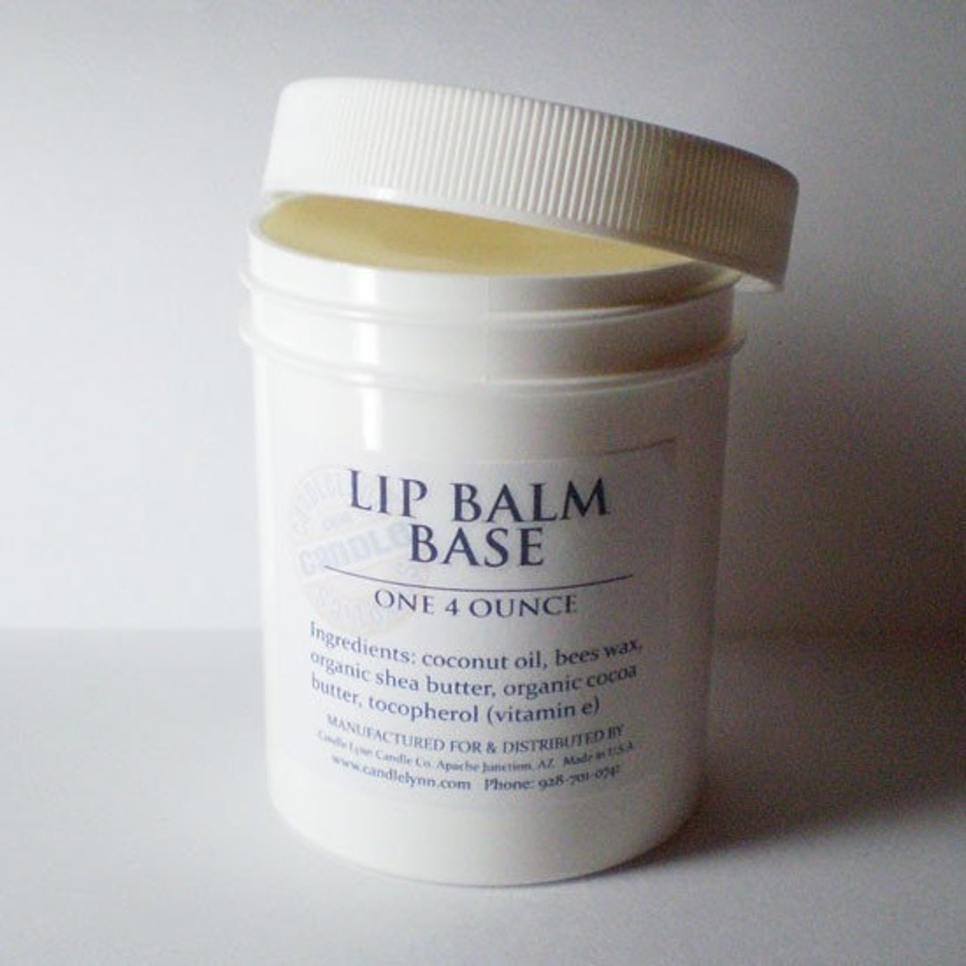 Natural Lip Balm or Lotion Bar Base 4 Oz Jar Made With Organic Shea and