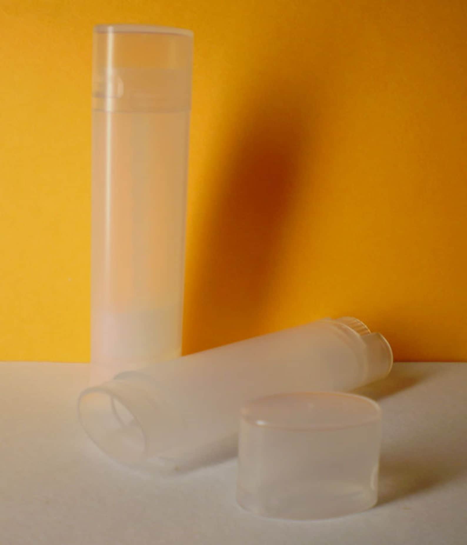 50 Natural Oval Lip Balm Tubes W/caps Etsy