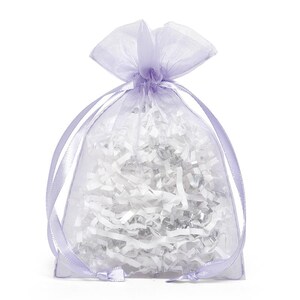 20 x 21 Large Lavender Flat Organza Bag