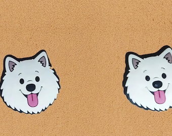 Samoyed clog charm
