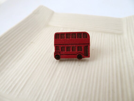 red wooden bus