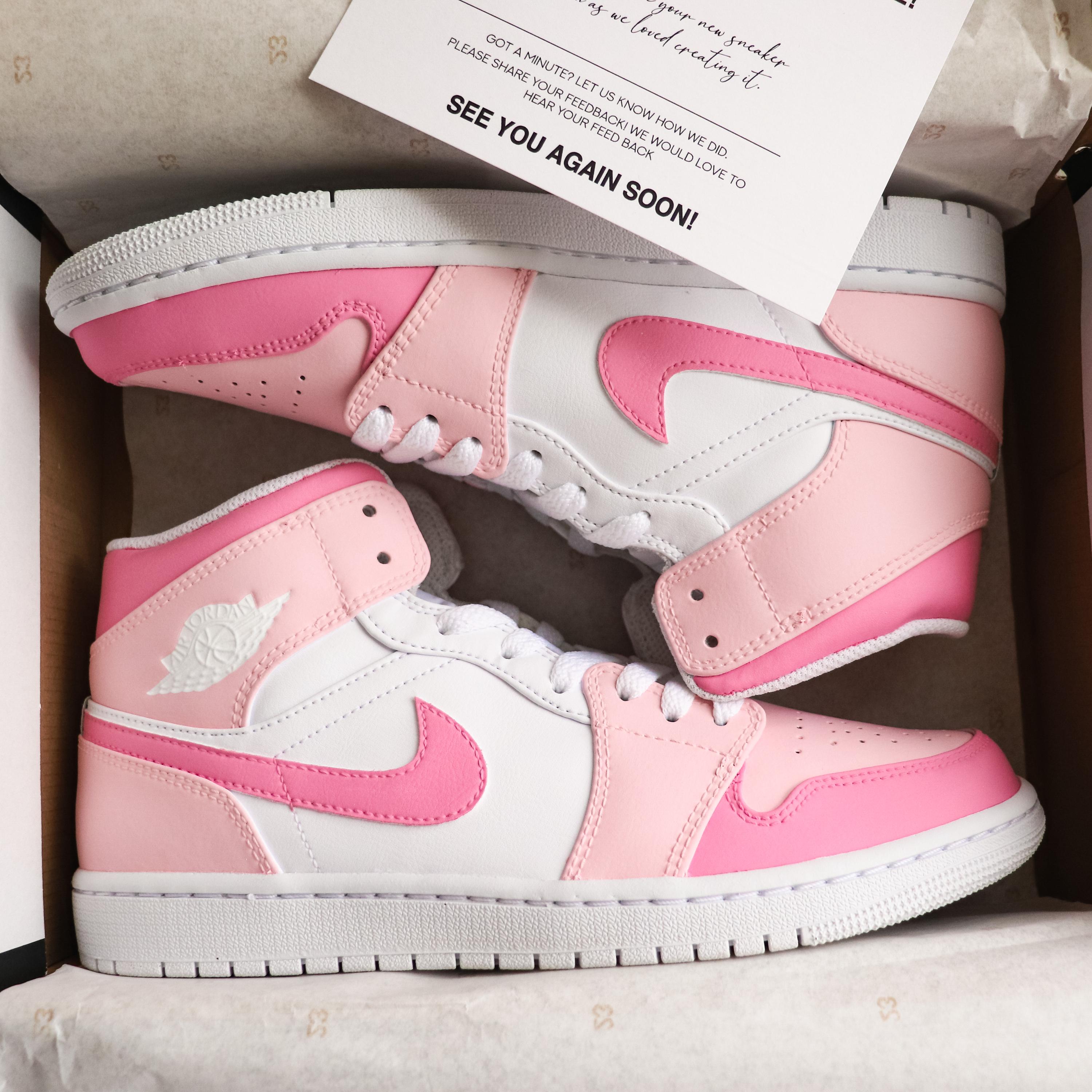 pink and white 1s