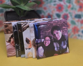 Photo Button Magnets, Custom Photo Magnets, Personalized Magnets 2x2"