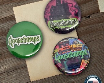 Goosebumps 3 button pin set 1 inch 25mm