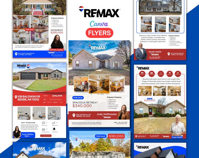 RE/MAX Real Estate Flyer Templates | Editable in Canva | Realtor Flyers ...