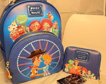 Loungefly Toy Story Woody and Bo Peep Backpack & Wallet Set