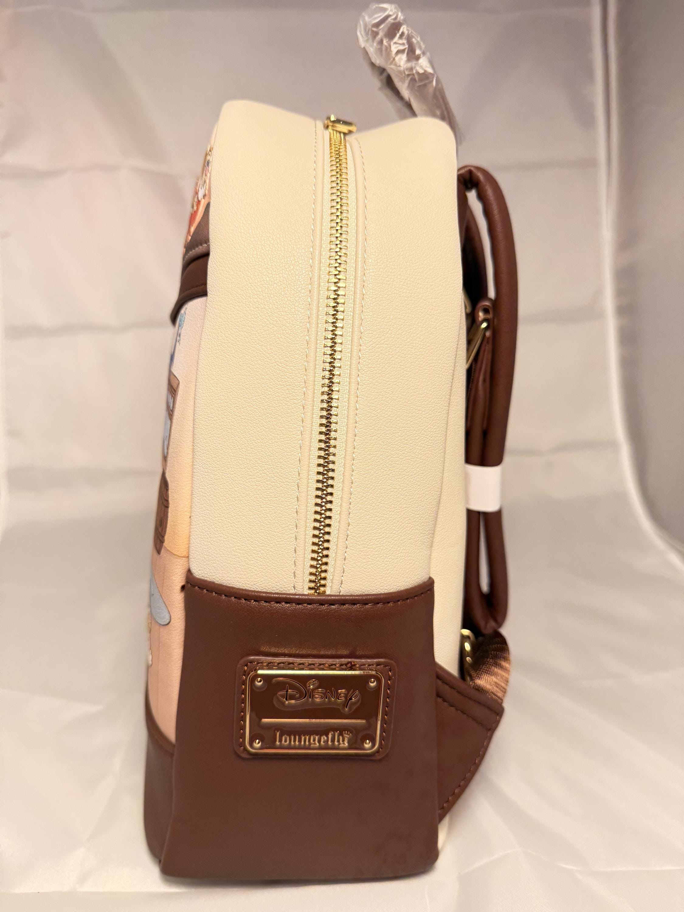Disney Snow White Brown and Yellow Backpack Snow White Gown Cosplay Mini Backpack | Loungefly main image 2