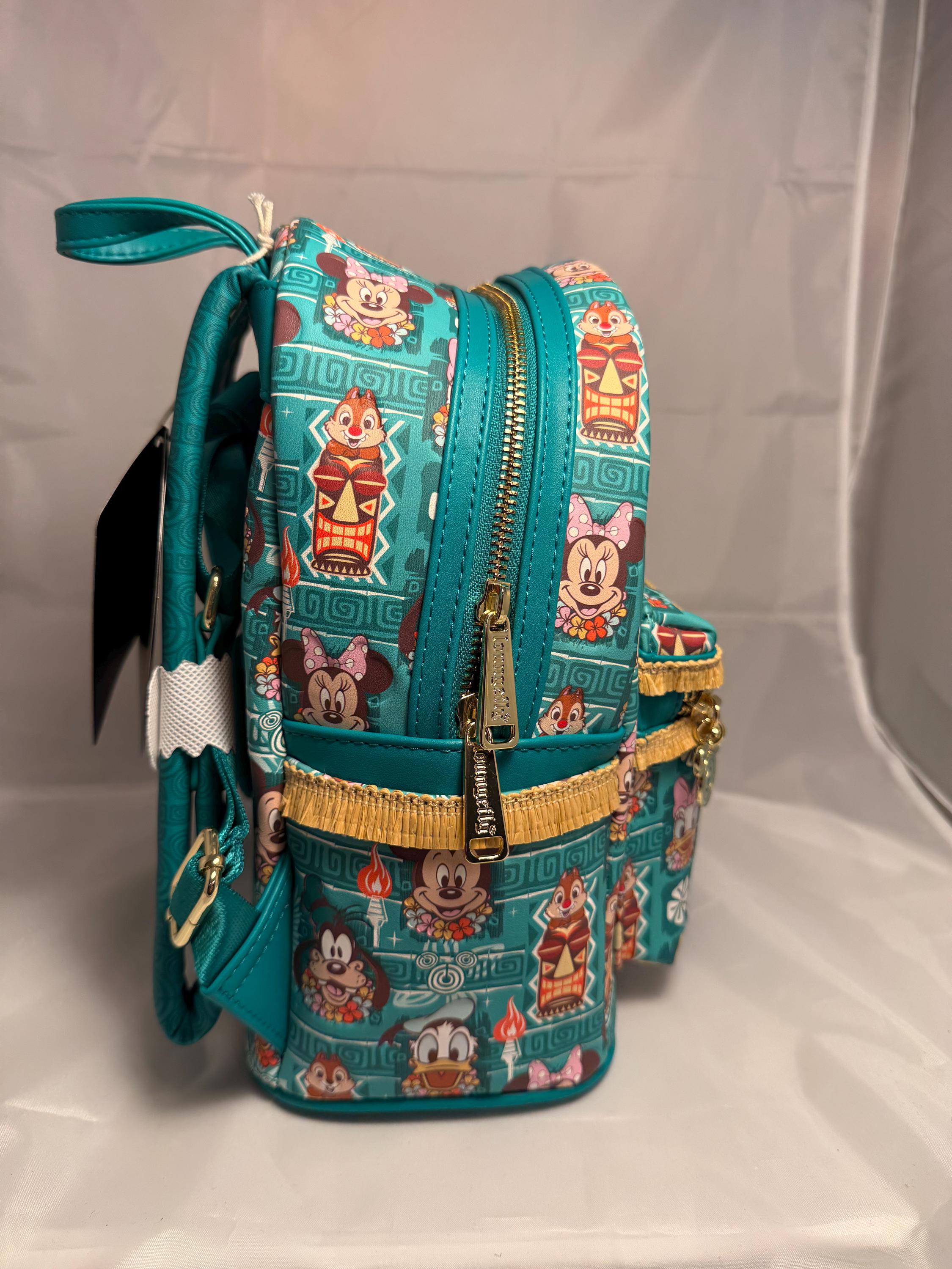 collection lounge exclusive lf tropical mickey mini backpack Loungefly Mickey and Friends Tiki Mini Backpack