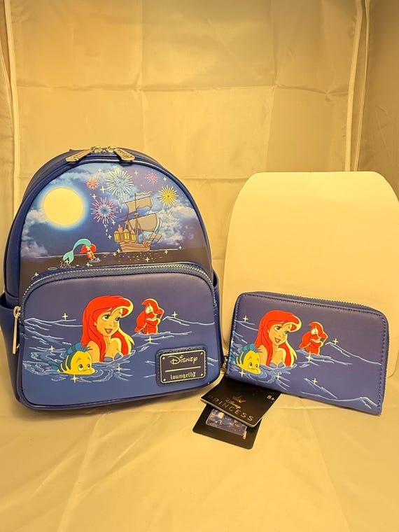 Loungefly Little Mermaid Backpack & Wallet Set | Disney  display picture 3