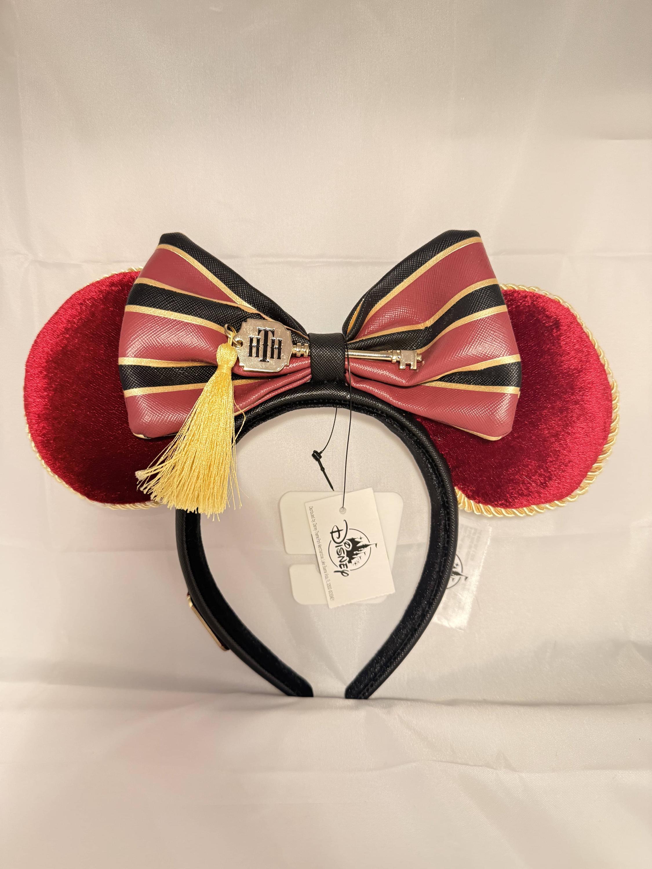 Handmade Gold & Burgundy Tower of Terror Minnie Ears 
