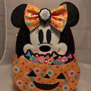 Vintage Disney Minnie Mouse Baja Serape Woven Backpack Bag Multi Color Boho s-l400.jpg main image 2