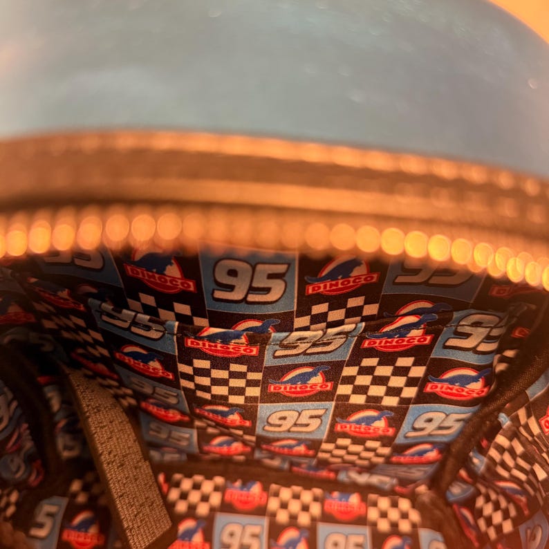 Loungefly Cars Dinoco Lightning McQueen Metallic Mini Backpack image 7