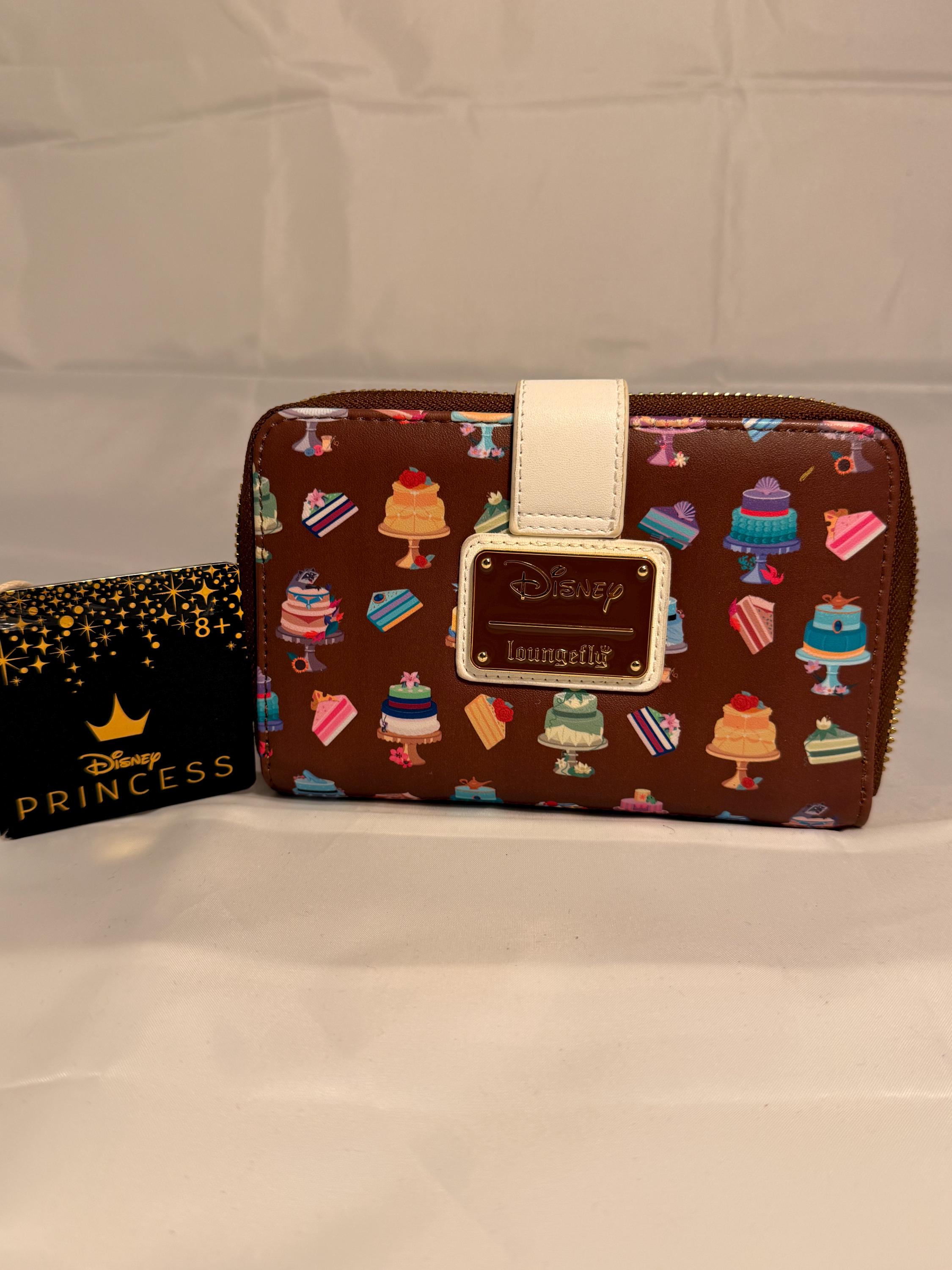 Loungefly Brown Mini Backpack with Colorful Disney Princess Cake Print Springtime is in full bloom ? and we are so excited to  main image 4