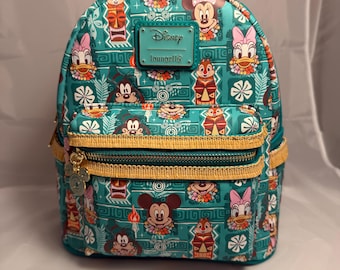 Loungefly Mickey and Friends Tiki Mini Backpack