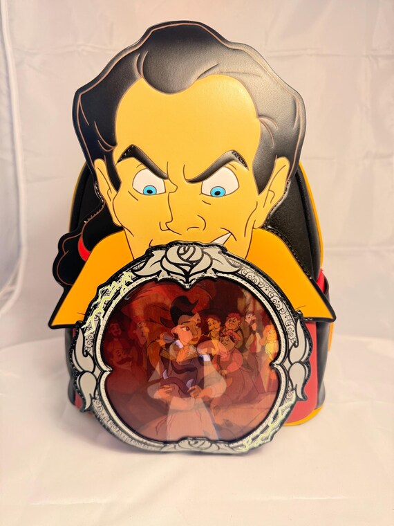 Loungefly Villains Scene Gaston Mini Backpack - Etsy Israel display picture 2