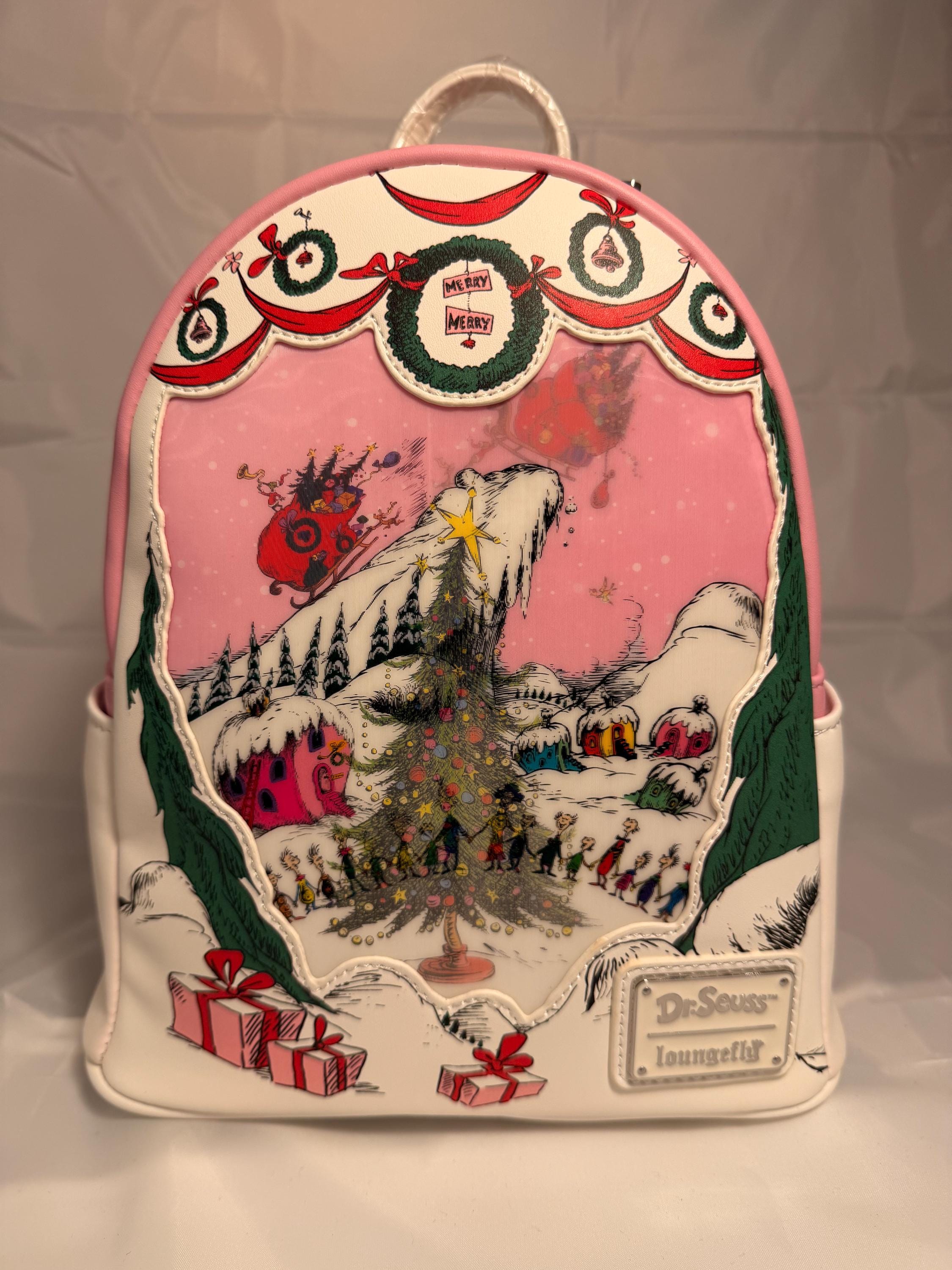 Loungefly Dr. Seuss Grinch Mini Backpack – Lenticular 