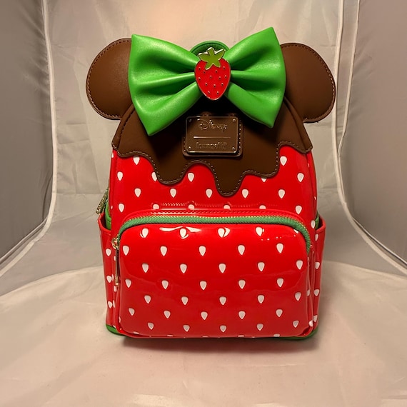 Loungefly Disney Minnie Mouse Chocolate Dipped Strawberry Scented Mini Backpack