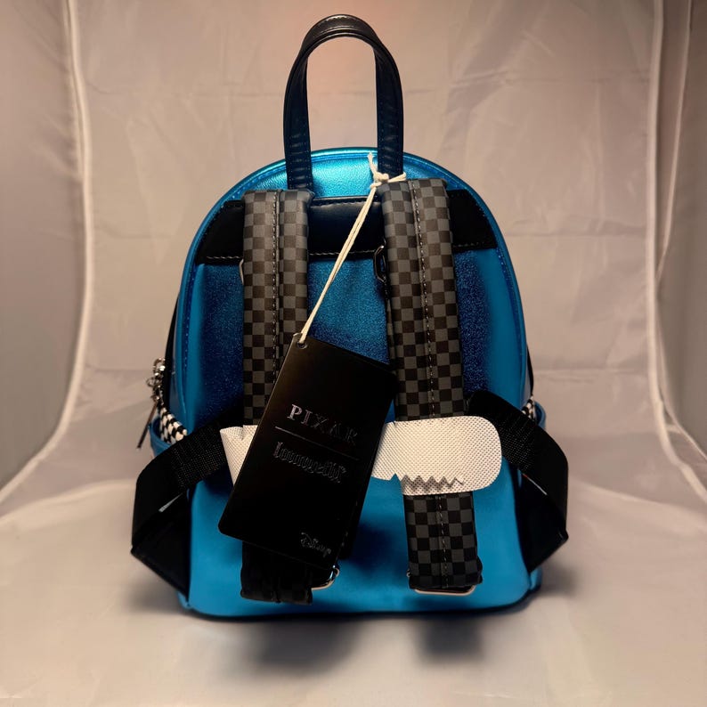 Loungefly Cars Dinoco Lightning McQueen Metallic Mini Backpack image 3