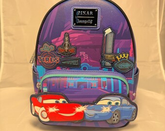 Loungefly Pixar Cars Lightning Mcqueen Sally Light-up Mini  display picture 1