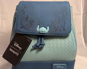 Mochila pequeña bordada Loungefly de Lilo y Stitch