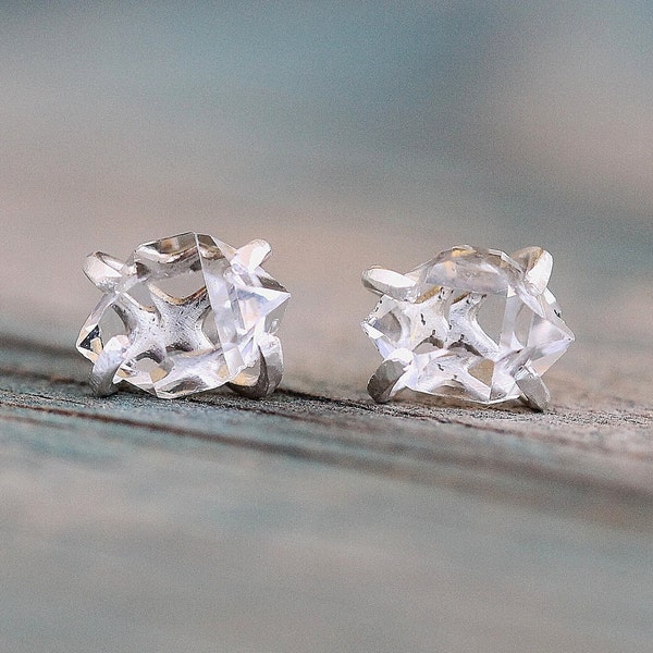 Herkimer Diamond Sterling Silver Post Earrings