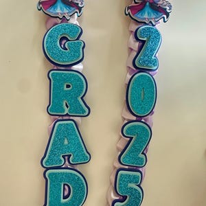 Lei ruban La Reine des neiges pour l'obtention du diplôme ou un anniversaire Lei ruban de satin inspiré d'Elsa Anna pour enfants et adultes cadeaux de princesse