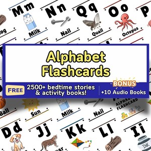 Cartes alphabétiques éducatives – Apprendre en s'amusant pour les enfants
