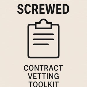 Contract Vetting Toolkit for Freelancers | Digital Download | Checklist + Scripts
