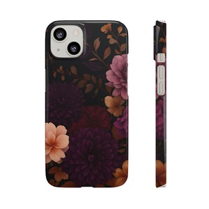 Romantic Flower Phone Case | Soft Elegant Floral Design | Aesthetic Snap Case for iPhone or Samsung | Chic Gift for Women