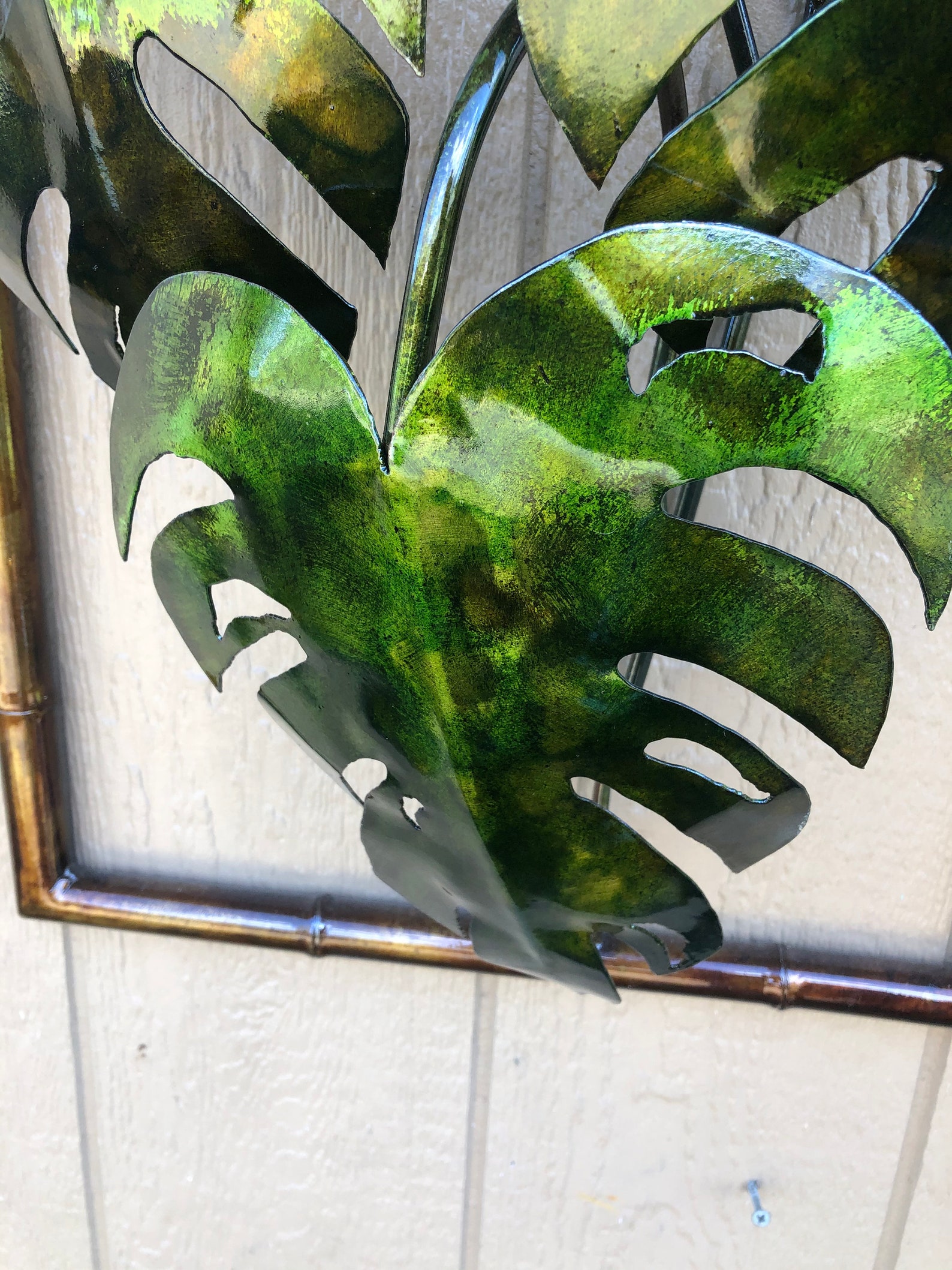 Monstera Plant Metal Wall Art/3D Art/Garden Wall Art/Metal Etsy