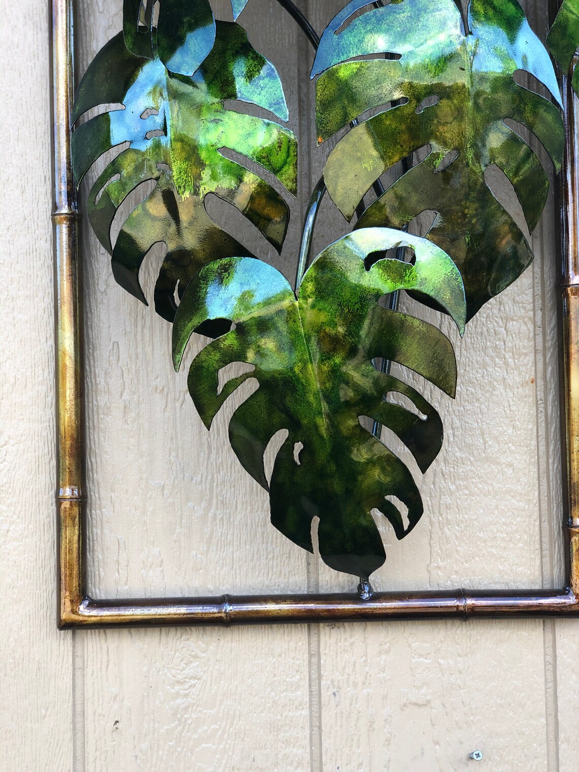 Monstera Plant Metal Wall Art/3D Art/Garden Wall Art/Metal Etsy