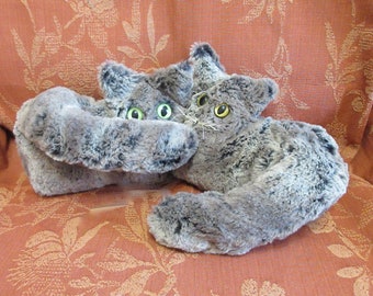 Furry collectible Cat, lightly weighted, keepsake