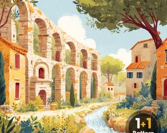 Roman Aquaducts PDF kruissteekpatroon volledige dekking (directe download)