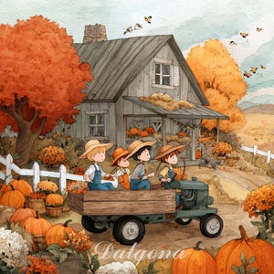 No.0239_countryside PDF pattern full coverage cross stitch Hand embroidery pattern Counted Cross Stitch PDF Download