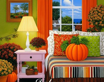 DAL0222 Bedroom PDF cross stitch pattern full coverage Instant Download