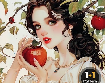 Princess pdf-kruissteekpatroon volledige dekking (directe download)