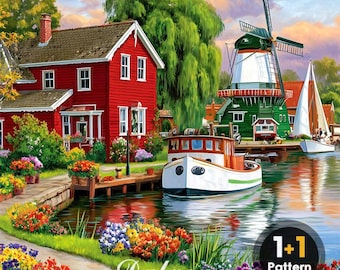 DAL0252 Nederland pdf-kruissteekpatroon volledige dekking Directe download