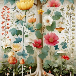 No.0046 Botanic Garden PDFMuster Kreuzstich komplettes Kreuzstichmuster Handstickerei Kreuzstich PDF Download