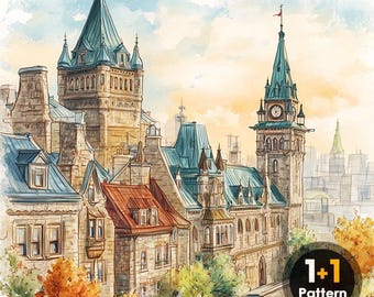 DAL0115 stad Ottawa PDF kruissteekpatroon volledige dekking (directe download)
