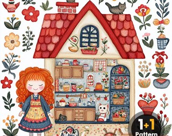 DAL0243 my house PDF cross stitch pattern full coverage Instant Download