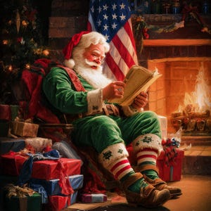 No.0233_Santa Claus PDF pattern full coverage cross stitch Hand embroidery pattern Counted Cross Stitch PDF Download