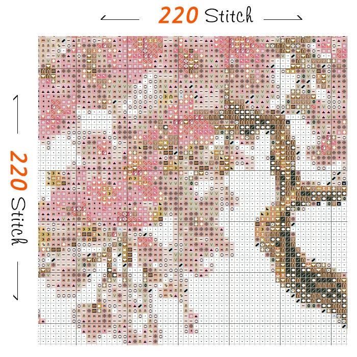 Cherry Blossom Tree Cross Stitch Pattern, Waterfall Embroidery (PDF ...
