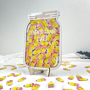 Custom Classroom Reward Jar For Teacher, Pencil Reward Jar, Personalized Gift For Teacher, Back to school gift, Custom Name Reward Jar