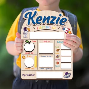 First Day Of School Sign, Custom School Sign, Back To School Sign, First Day Of Kindergarten Sign, First and Last Day Of School Sign For Kid