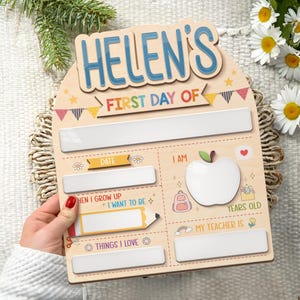 First Day Of School Sign, Custom School Sign, Back To School Sign, First Day Of Kindergarten Sign, First and Last Day Of School Sign For Kid